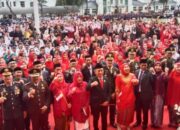Dandim 1420/Sidrap Menghadiri Upacara Penurunan Bendera HUT Ke-80 RI