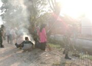 Koramil 1420-03/Maritengngae Gelar Karya Bakti Cegah Banjir