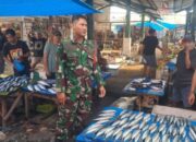 Babinsa Allakuang Pantau Harga Sembako di Pasar Tradisional Sidrap