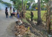 Gotong Royong Bersihkan Saluran Air, Plt Danramil 1420-04/Watang Pulu dan Warga Cirociroe Kompak