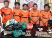 Polres Simalungun Bongkar Jaringan Narkoba 2,5 Kg Ganja di Kawasan Wisata Danau Toba, Lima Tersangka Diamankan