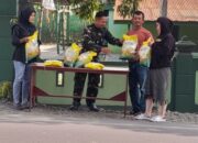 Koramil Sidrap Gelar Gerakan Pangan Murah,  Beras Murah Jadi Incaran Warga