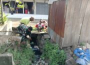 Batuud Koramil 02/Tellu Limpoe Pimpin Aksi Bersih Pasar Amparita