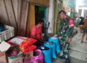 Babinsa Kelurahan Tanru Tedong Pantau Stok Sembako