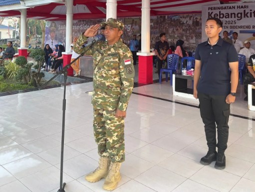 Bupati Sidrap Syaharuddin Alrif memimpin gladi bersih HUT RI ke-80.