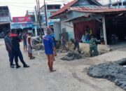 Cinta Babinsa untuk Warga, Terpahat di Saluran Air Seruni