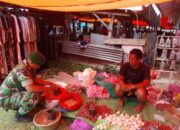 Babinsa Baranti Jaga Detak Pasar Rakyat