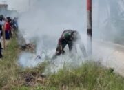 Babinsa di Tengah Kepulan Asap, Ada Apa?