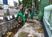 Kodim 1420 Sidrap Tebar Pesan Sehat Lewat Karya Bakti