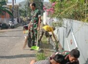 Bakti Koramil 01 Panca Lautang, Rakyat Menyatu Lawan Banjir