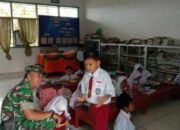 Babinsa Kawal Gizi Anak Sidrap: Pastikan Program Makan Bergizi Gratis Tepat Sasaran