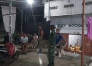 Koramil 1420-01 Panca Lautang dan Damkar Sidrap Gelar Patroli Siskamling