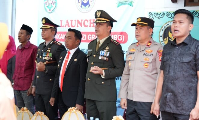 Wujud Sinergi, Kapolres – Bupati Sidrap Resmikan SPPG Lancirang