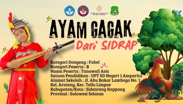 Murid SD 1 Amparita Masuk 6 Besar Nasional Lomba Mendongeng KSBN 2025