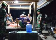 Siskamling Bergolak! Babinsa Perketat Malam Passeno