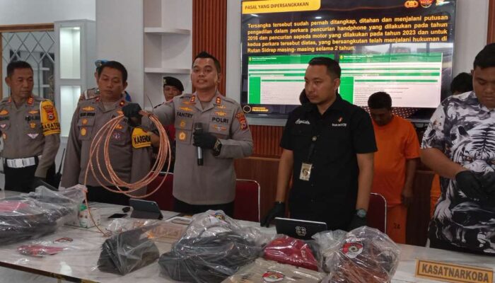 Sprint 28 Hari Polres Sidrap, Kasus Pencurian Kabel Pabrik Porang Terungkap Tuntas