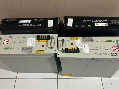 Barang bukti baterai tower telekomunikasi yang diamankan Polres Sidrap hasil pengungkapan kasus pencurian bekerja sama dengan Polres Pinrang.