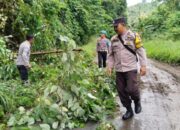 Jalan Provinsi Tangkura–Sanginora Sempat Terhambat, Polsek Poso Bergerak Cepat