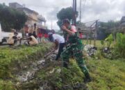 Selokan Disikat Lagi! Babinsa Pimpin Aksi di Sidrap