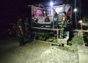 Patroli Malam TNI–Warga Panaskan Siskamling Baranti