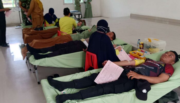 HUT Korem 141/Toddopuli, Kodim 1420/Sidrap Gelar Donor Darah
