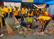 Tindak Lanjuti Atensi Presiden dan Kapolda Sulsel, Polres Sidrap Bersih Bersih Pasar Pangkajene