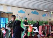 TNI Hadir Selamatkan Gizi Anak TK Annisa Sidrap
