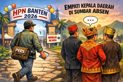 Kuli Tinta Melangkah ke HPN-2026 Banten, Empati Kepala Daerah di Sumbar Absen