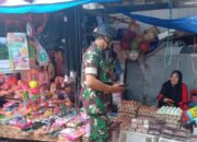 Babinsa Awasi Pedagang Jaga Inflasi Daerah