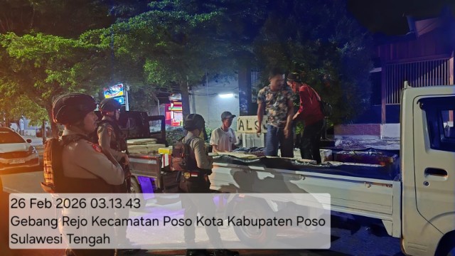 Poso Memanas? Sat Samapta Polres Poso Gercep Saat Sahur