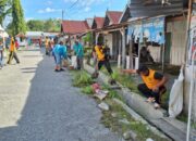 Polsek Pamona Utara Gelar Kerja Bakti di Pasar Siwagilemba Dukung Gerakan Indonesia Asri