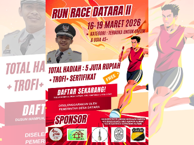 Kepala Desa Datara Gelar “RUN RACE DATARA 11” Berhadiah Jutaan
