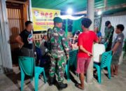 Pitu Riase Waspada! Babinsa dan Warga Sisir Desa Tengah Malam