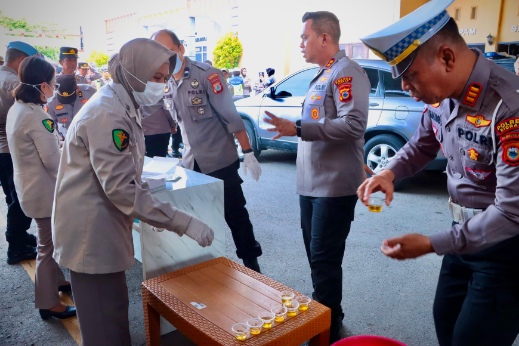 Polres Sidrap Gelar Tes Urine, Fantry: Tidak Ada Toleransi !