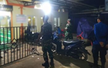 TNI dan Damkar Kawal Ketat Malam Ramadhan di Tanru Tedong