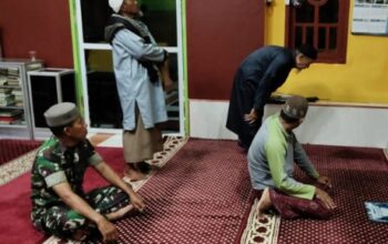 Subuh Bergerak! Babinsa Serentak Sambangi Masjid di Sidrap