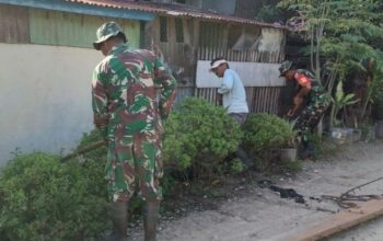 Personel Koramil Maritengngae Bikin Majelling Wattang Makin Nyaman