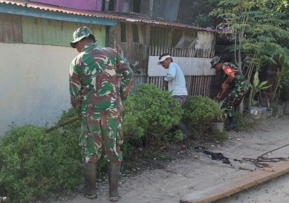 Personel Koramil Maritengngae Bikin Majelling Wattang Makin Nyaman