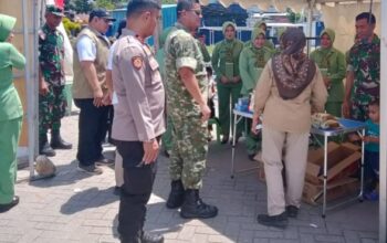 Bazar Ramadan Diserbu Warga, Dandim Ikut Vicon dengan Mabes TNI