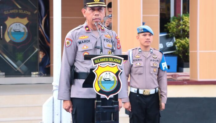 Polres Sidrap Gelar Apel Siaga Kamtibmas, Pastikan Kondusifitas Pasca Idul Fitri 1447 H