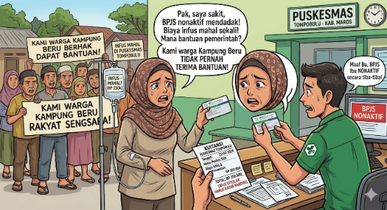 BPJS Tiba-Tiba Nonaktif, Warga Kampung Beru Mengaku Tak Pernah Terima Bantuan