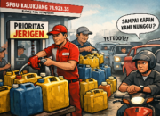 Jerigen Didahulukan, Kendaraan Mengular di SPBU Kalukuang Jeneponto