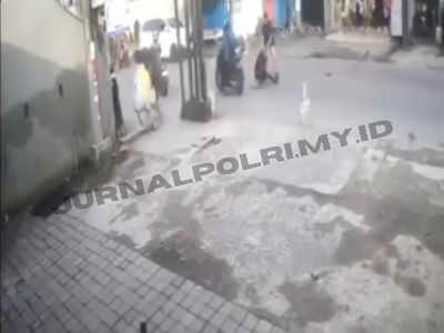 Rekaman CCTV memperlihatkan lokasi kejadian di Jalan Toddopuli, Makassar, tempat seorang remaja diduga ditembak oleh oknum personel Polsek Panakkukang saat insiden berlangsung.