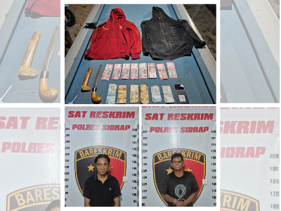 Amankan Pelaku Pemerasan, Kasat Reskrim: Tidak Ada Ruang Premanisme di Kabupaten Sidrap