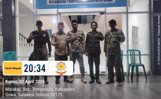 Perkuat Kedisiplinan dan Penegakan Perda, Korcam Pol PP Tompobulu Narwing Taufiq pimpin Giat Intensif di Lapangan