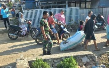 Babinsa Tellu Limpoe Cegah Penyakit di Baula