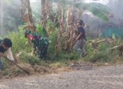 Babinsa Panca Rijang Bersih-Bersih Kampung